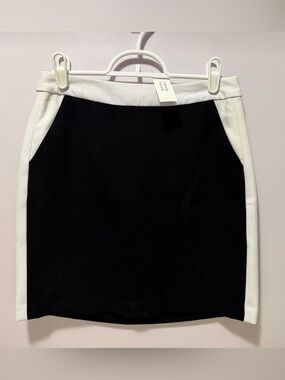 Banana Republic Black and White Mini Skirt